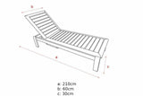 Teakholz Sonnenliege - Souren Furniture (CH)