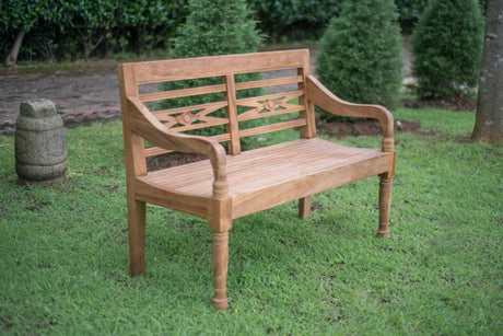 Teakholz Stationsbank 2 Sitzer - Souren Furniture (CH)