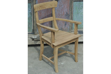 Teakholz Stuhl Berlin mit Armlehne - Souren Furniture (CH)
