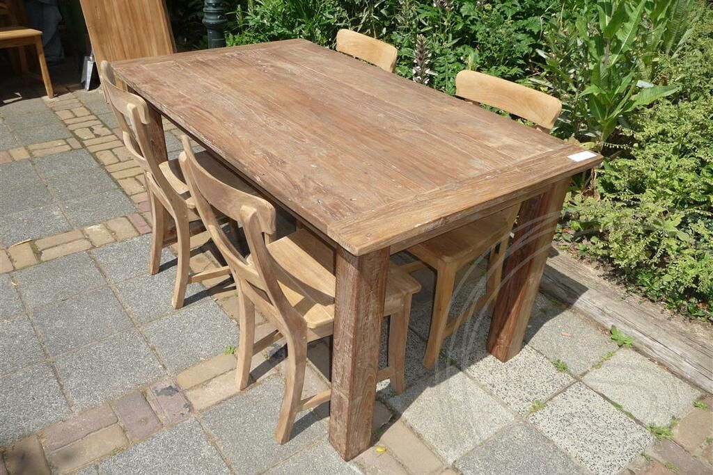 Teakholz Tisch 160 x 90 Altholz - Souren Furniture (CH)