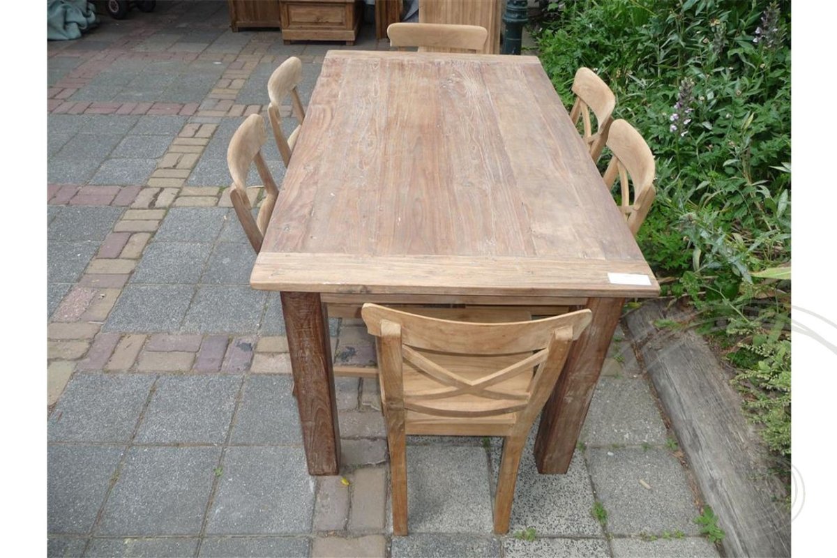 Teakholz Tisch 160 x 90 Altholz - Souren Furniture (CH)
