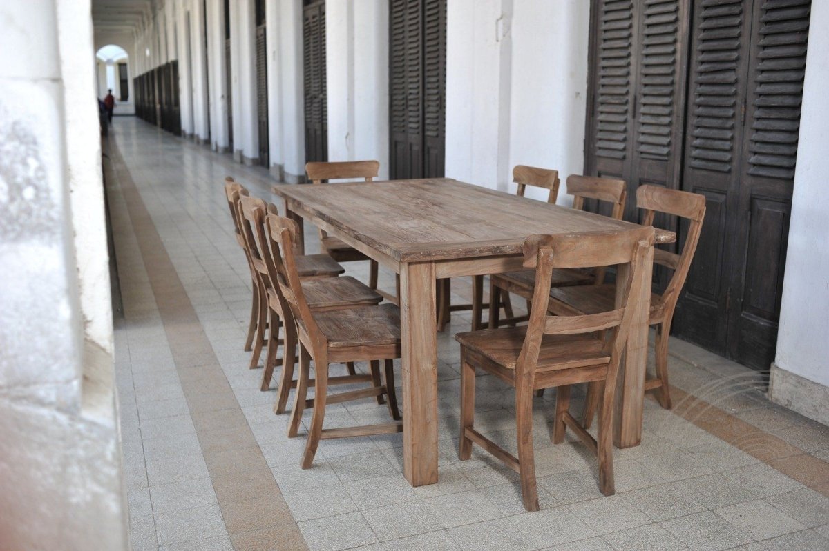 Teakholz Tisch 200 x 100 Altholz - Souren Furniture (CH)