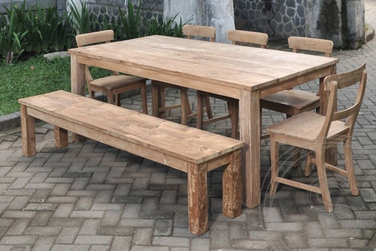Teakholz Tisch 200 x 90 - Souren Furniture (CH)