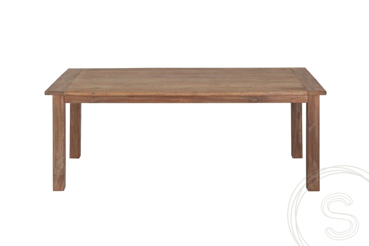 Teakholz Tisch 240 x 100 cm Altholz - Souren Furniture (CH)