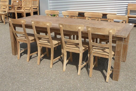 Teakholz Tisch 240 x 100 cm Altholz - Souren Furniture (CH)