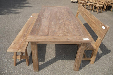 Teakholz Tisch 240 x 100 cm Altholz - Souren Furniture (CH)