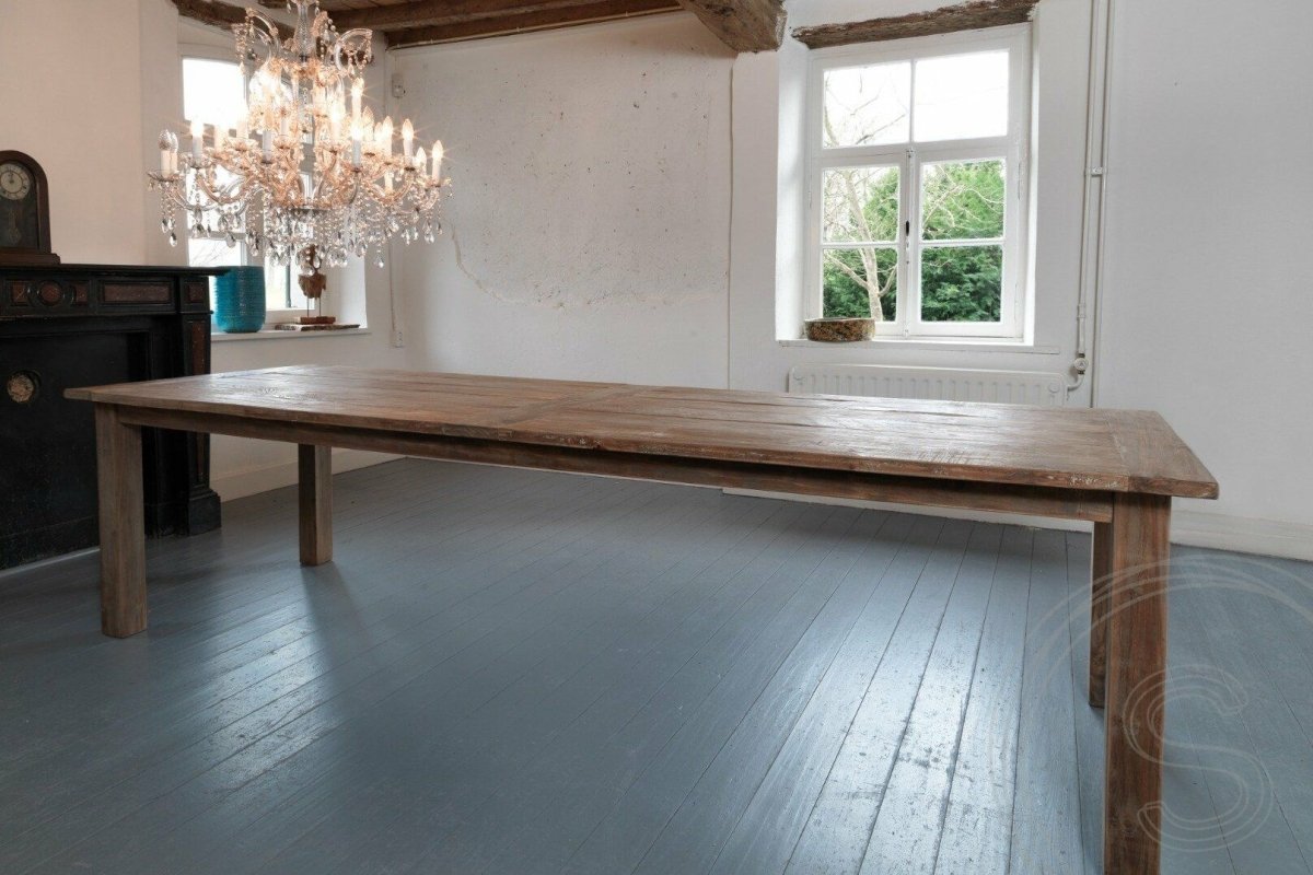 Teakholz Tisch 260 x 100 Altholz - Souren Furniture (CH)