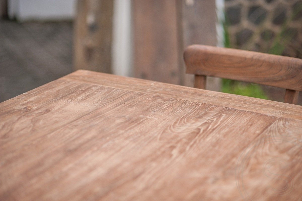 Teakholz Tisch 280 x 100 cm Altholz - Souren Furniture (CH)