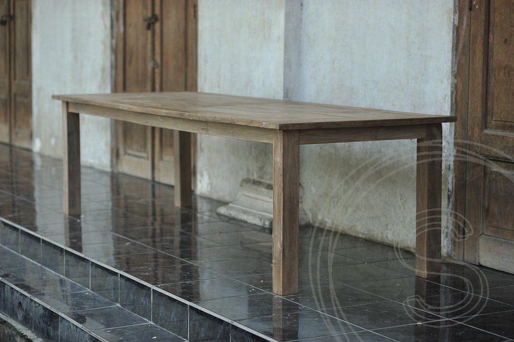 Teakholz Tisch 300 x 100 cm Altholz - Souren Furniture (CH)