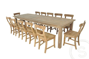Teakholz Tisch 300 x 100 cm Altholz - Souren Furniture (CH)
