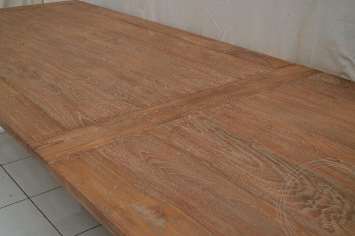 Teakholz Tisch 300 x 120 Altholz - Souren Furniture (CH)