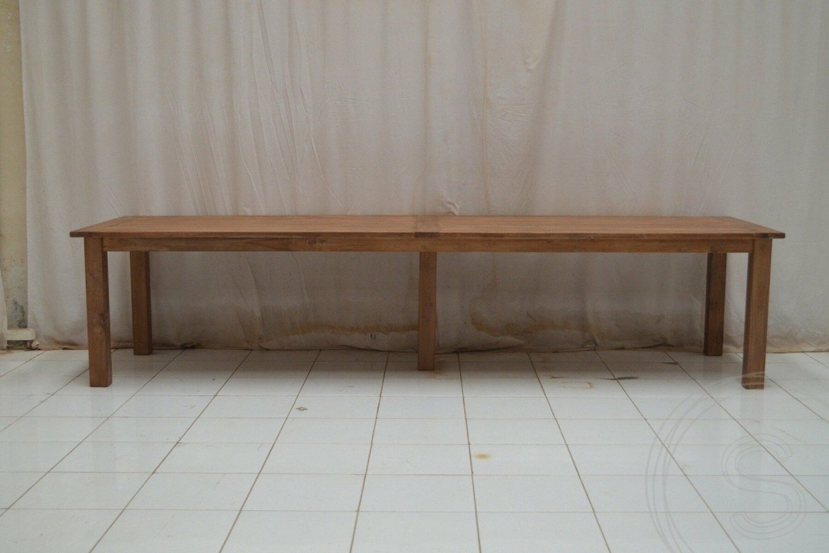 Teakholz Tisch 350 x 100 Altholz - Souren Furniture (CH)