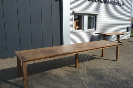 Teakholz Tisch 400 x 100 cm Altholz - Souren Furniture (CH)