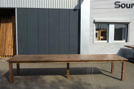 Teakholz Tisch 400 x 100 cm Altholz - Souren Furniture (CH)