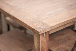 Teakholz Tisch 80x80 cm Altholz - Souren Furniture (CH)