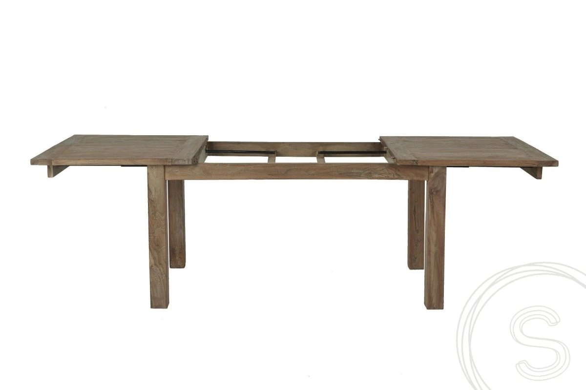 Teakholz Tisch Ausziehbar 180 230 280x100 - Souren Furniture (CH)