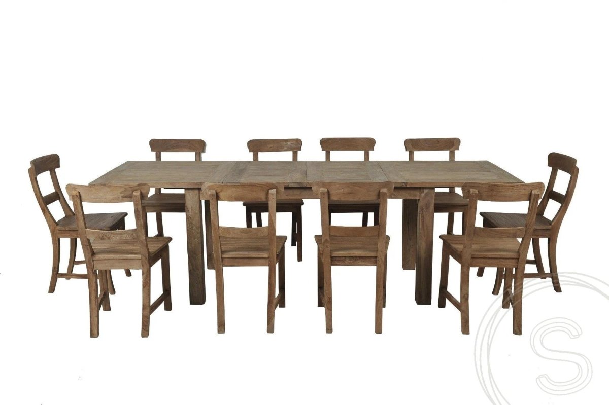 Teakholz Tisch Ausziehbar 180 230 280x100 - Souren Furniture (CH)