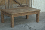 Teakholz Tisch mit Schubladen 110 x 70 Altholz - Souren Furniture (CH)