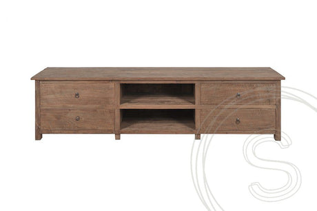 Teakholz TV Möbel aus Altholz 200cm - Souren Furniture (CH)