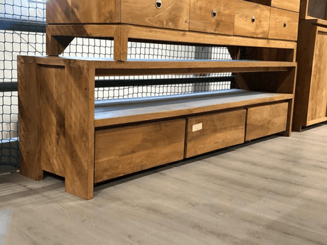 Teakholz TV - Möbel mit 3 Schubladen - Souren Furniture (CH)