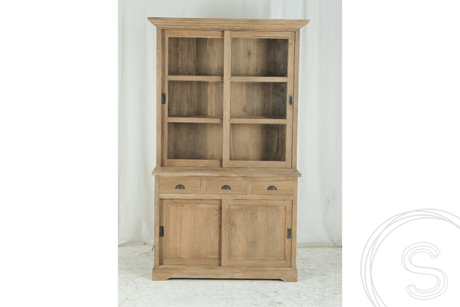 Teakholz Vitrinenschrank 120 cm - Souren Furniture (CH)