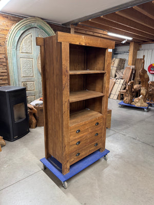 Teak Regalschrank 180 × 90 × 50 cm