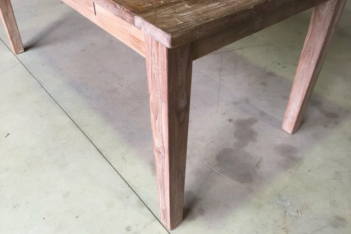 Teakholztisch mit Schubladen 180x90cm Altholz - Souren Furniture (CH)