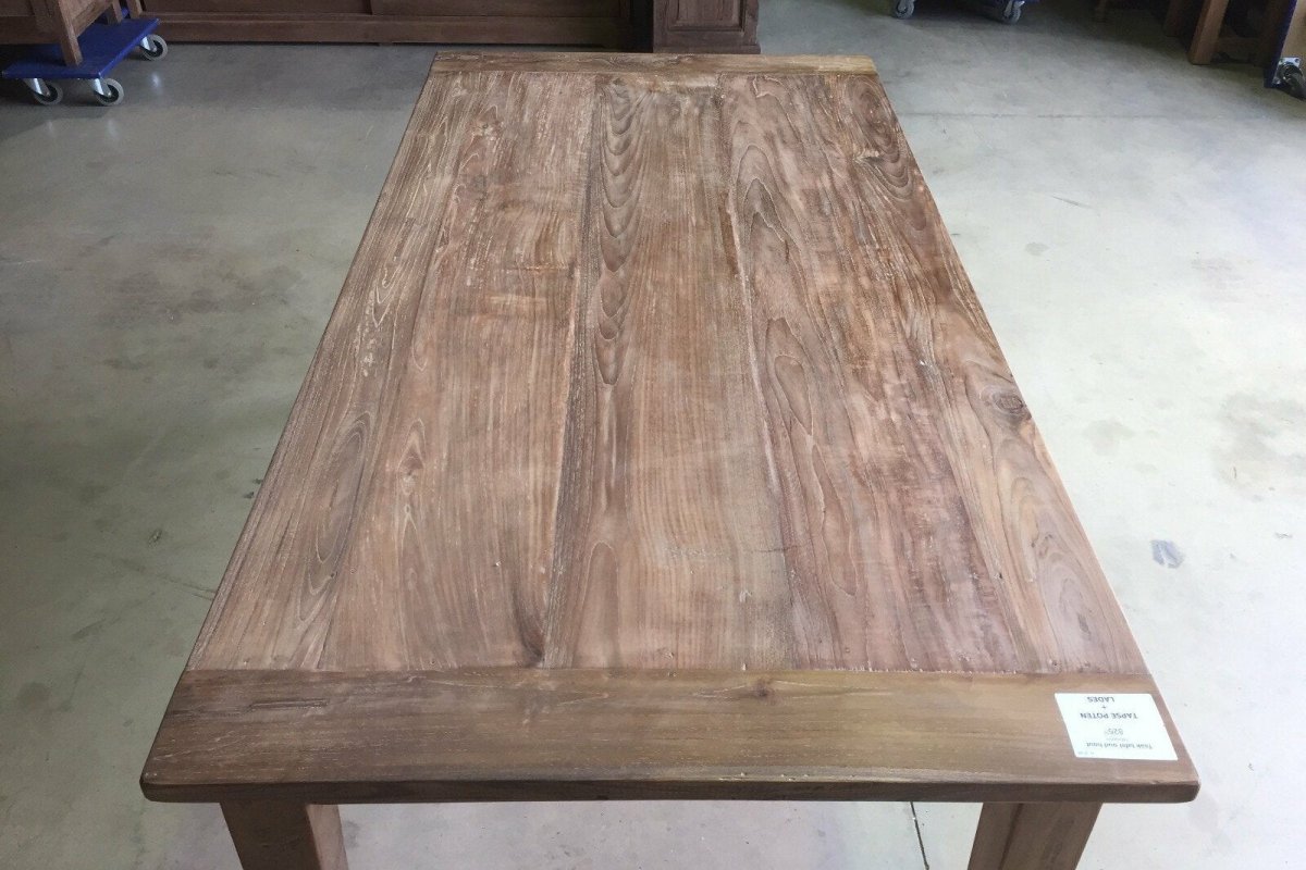 Teakholztisch mit Schubladen 180x90cm Altholz - Souren Furniture (CH)