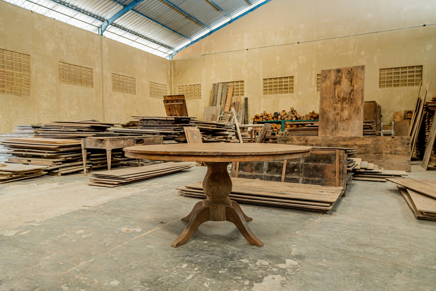 Runder Teak Esstisch Anteak