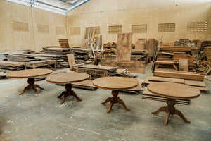 Runder Teak Esstisch Anteak