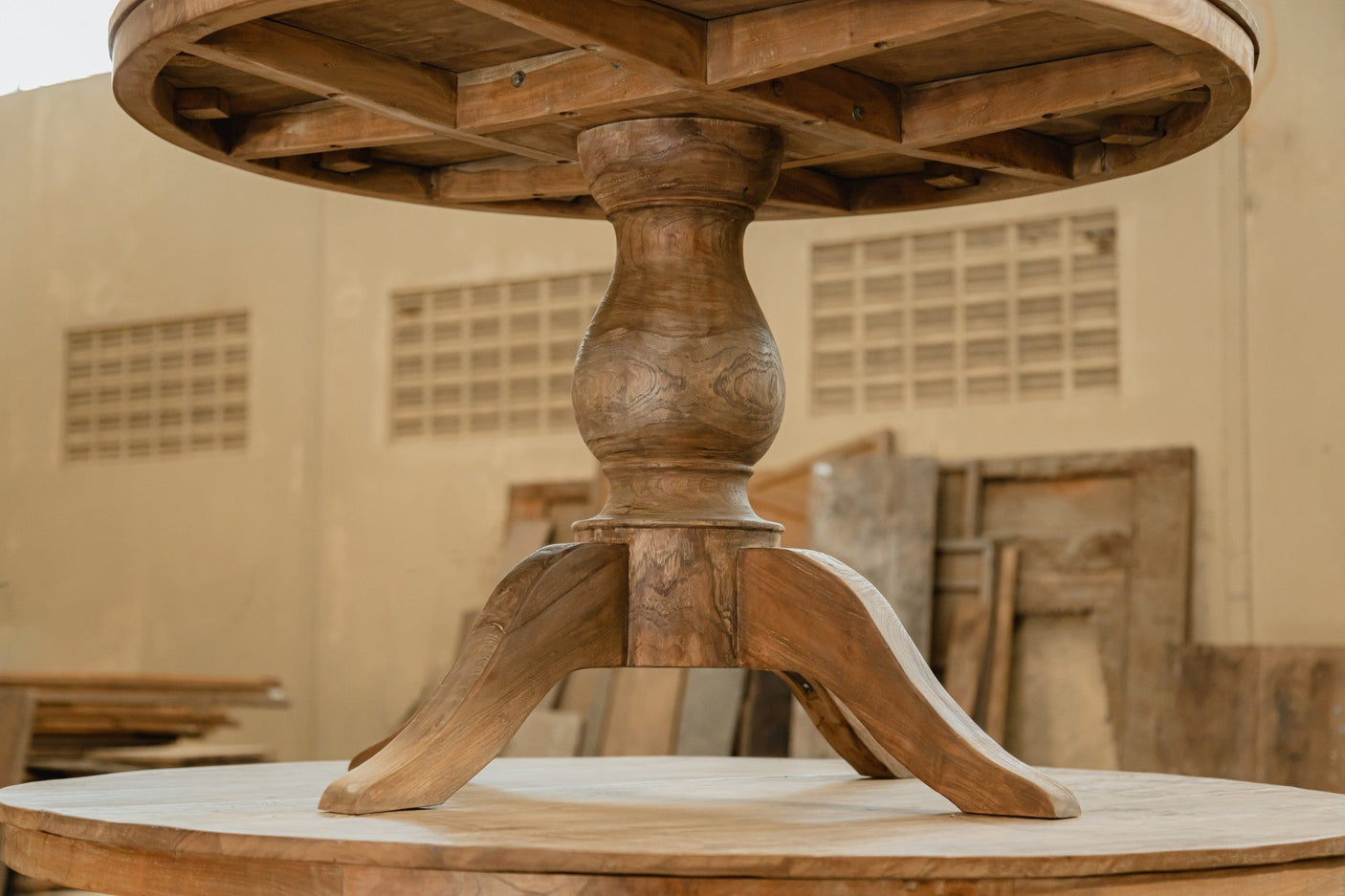 Runder Teak Esstisch Anteak