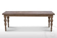 Tisch aus Teakholz mit 220x90cm und gedrehten Beinen - Souren Furniture (CH)