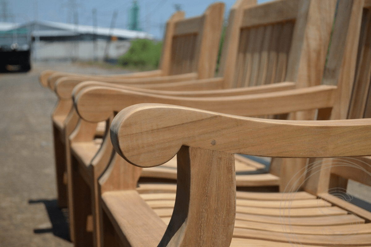 Teak Gartentisch Mammut 300cm + 8 Gartenstühle Mammut
