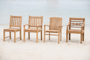 Teak stationsstoel - Souren Meubels