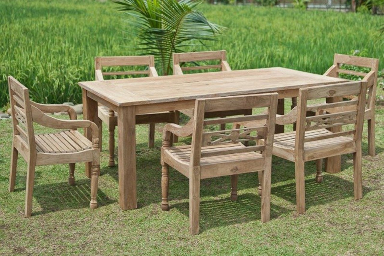 Teak stationsstoel - Souren Meubels