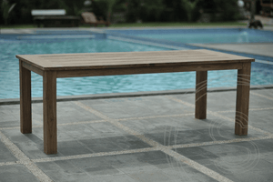 Teak Gartentisch 220x100cm + 6 Beaufort Stühle