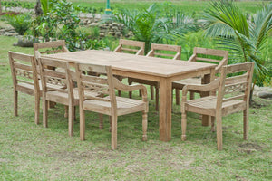 Teak tuintafel 240x100 cm - Souren Meubels