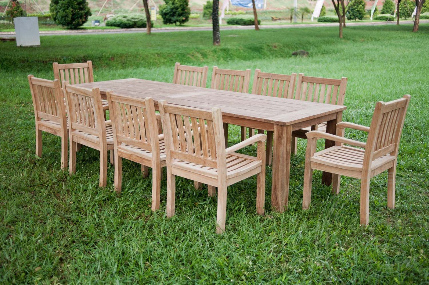 Teak tuintafel 300x100 cm - Souren Meubels