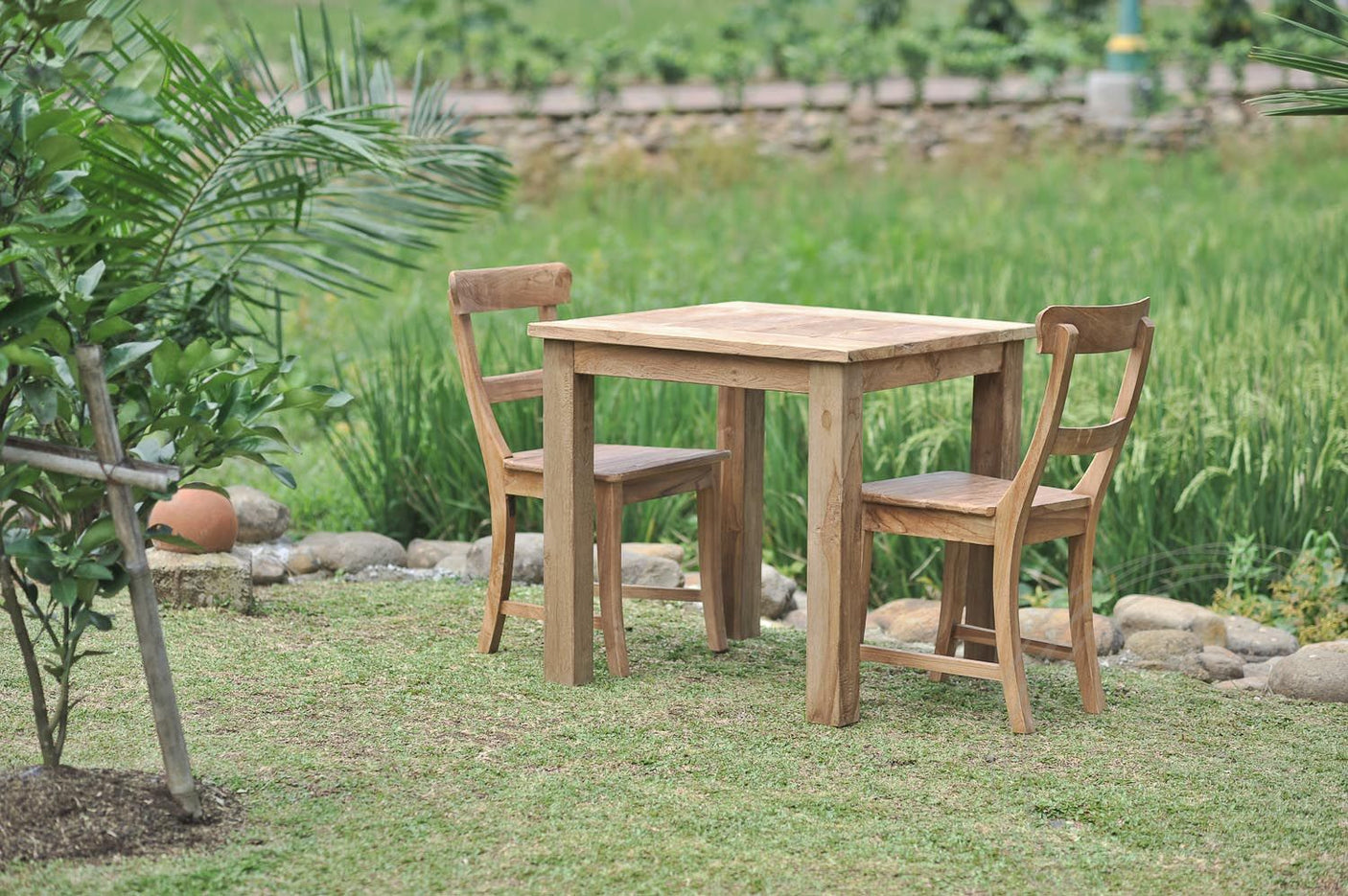 Teak Gartentisch 80 x 80